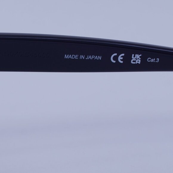 Montblanc MB0302S 004 Sunglasses Blue Square Frame, Grey Lenses - Picture 8 of 11